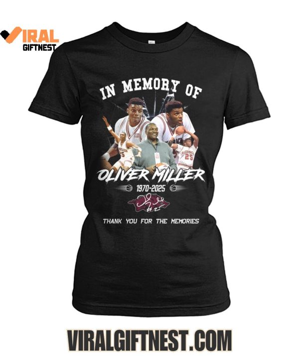 In Memory Of Oliver Miller 1970-2025 Thank You For The Memories Shirts