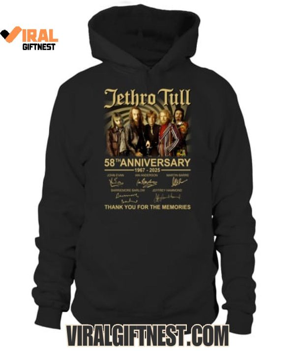 Jethro Tull 58th Anniversary 1967-2025 Thank You For The Memories Shirts