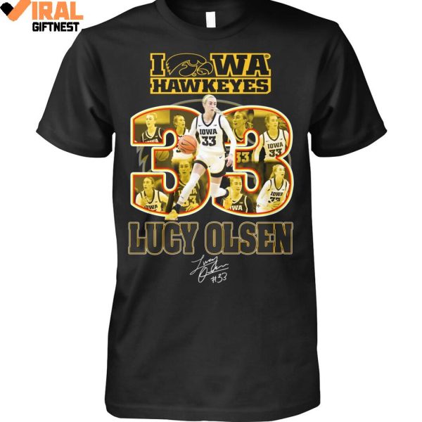 Lucy Olsen x Iowa Hawkeyes Women’s Basketball Number 33 Limited Edition Shirts