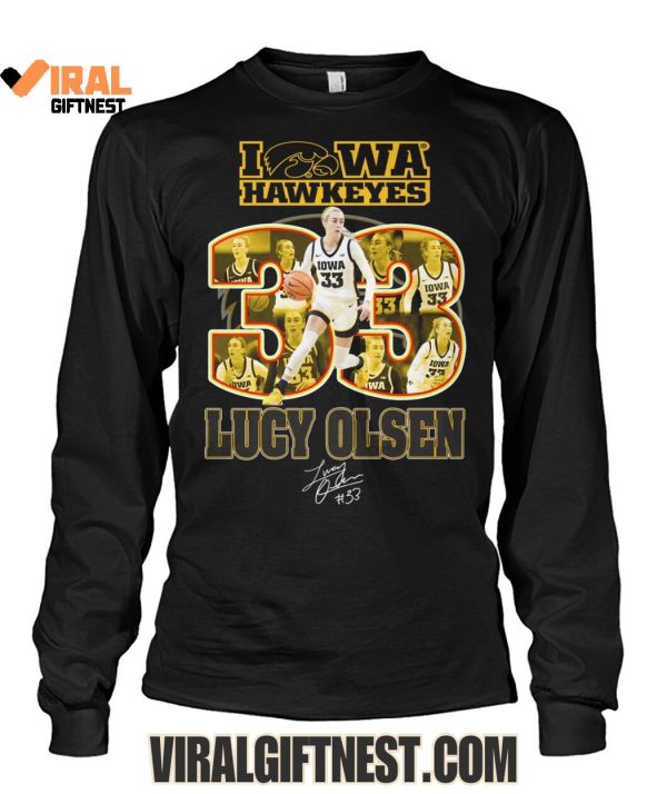 Lucy Olsen x Iowa Hawkeyes Women’s Basketball Number 33 Limited Edition Shirts