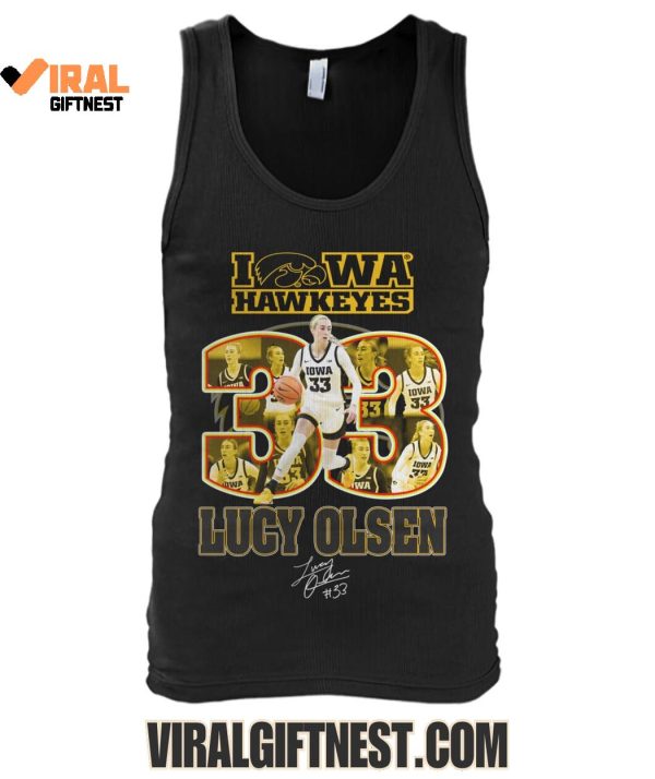 Lucy Olsen x Iowa Hawkeyes Women’s Basketball Number 33 Limited Edition Shirts