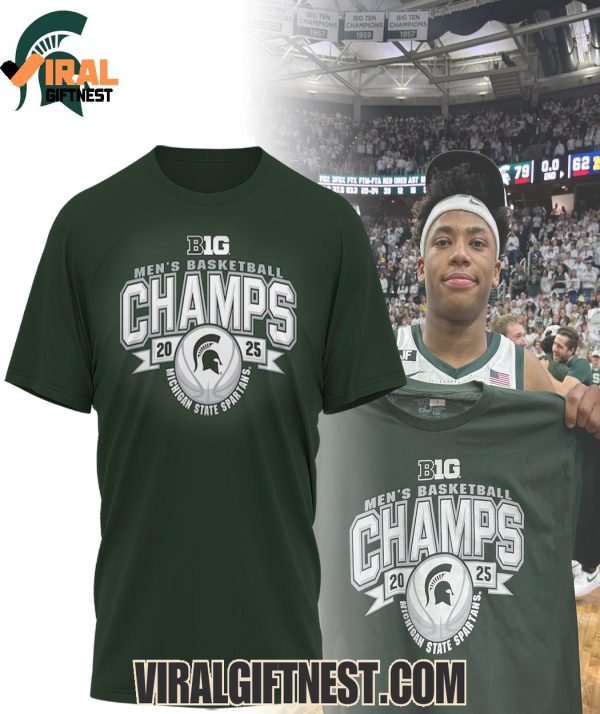 Michigan State Spartans B1G Men’s Basketball Champs 2025 Limited Edition Shirts