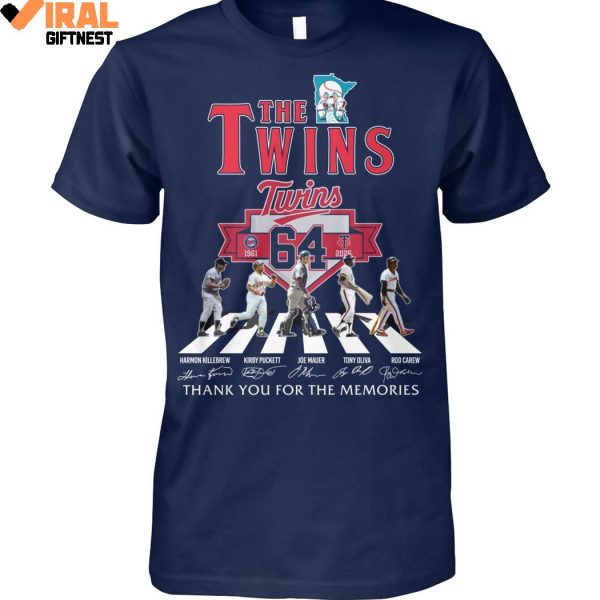 Minnesota Twins 64th 1961-2025 Thank You For The Memories Shirts