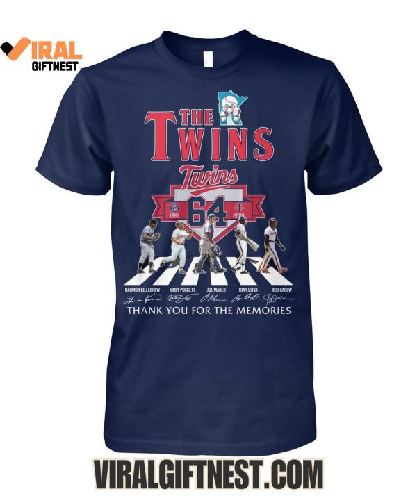 Minnesota Twins 64th 1961-2025 Thank You For The Memories Shirts