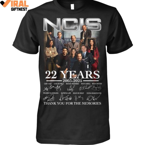 NCIS 22 Years 2003-2025 Thank You For The Memories Shirts