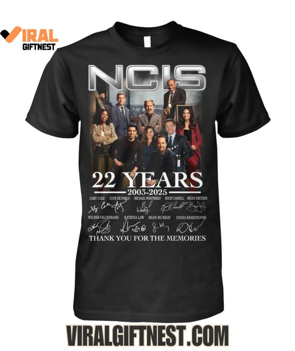 NCIS 22 Years 2003-2025 Thank You For The Memories Shirts