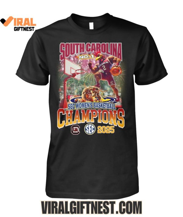 No.1 South Carolina Gamecocks SEC Women’s Basketball Champions 2025 Limited Edition Shirts