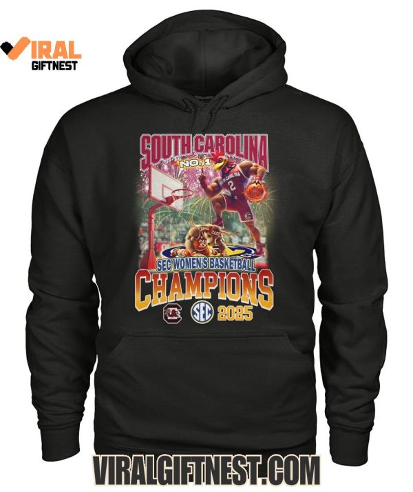 No.1 South Carolina Gamecocks SEC Women’s Basketball Champions 2025 Limited Edition Shirts