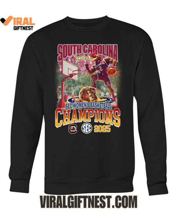 No.1 South Carolina Gamecocks SEC Women’s Basketball Champions 2025 Limited Edition Shirts