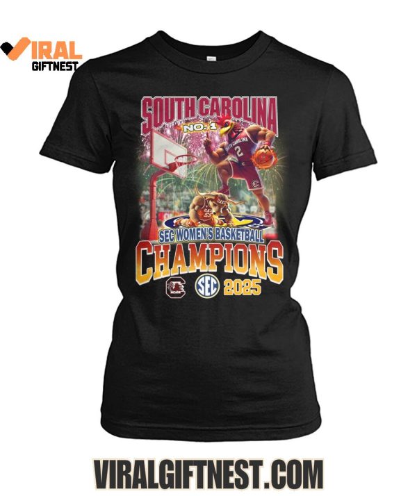 No.1 South Carolina Gamecocks SEC Women’s Basketball Champions 2025 Limited Edition Shirts