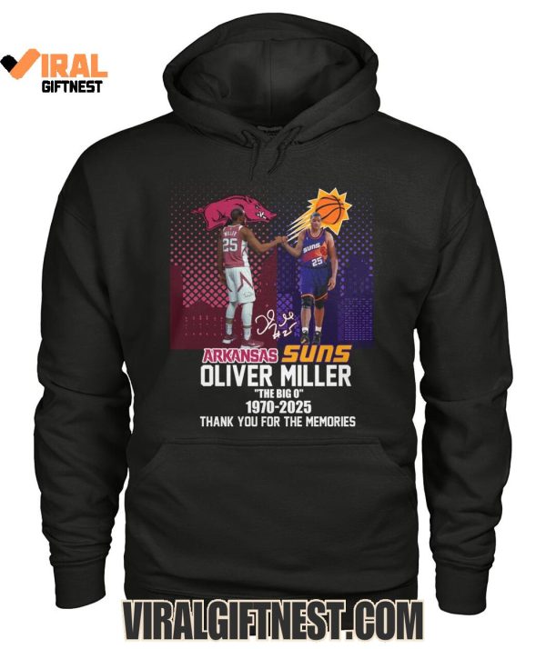 Oliver Miller “The Big 0” 1970-2025 Thank You For The Memories Shirts