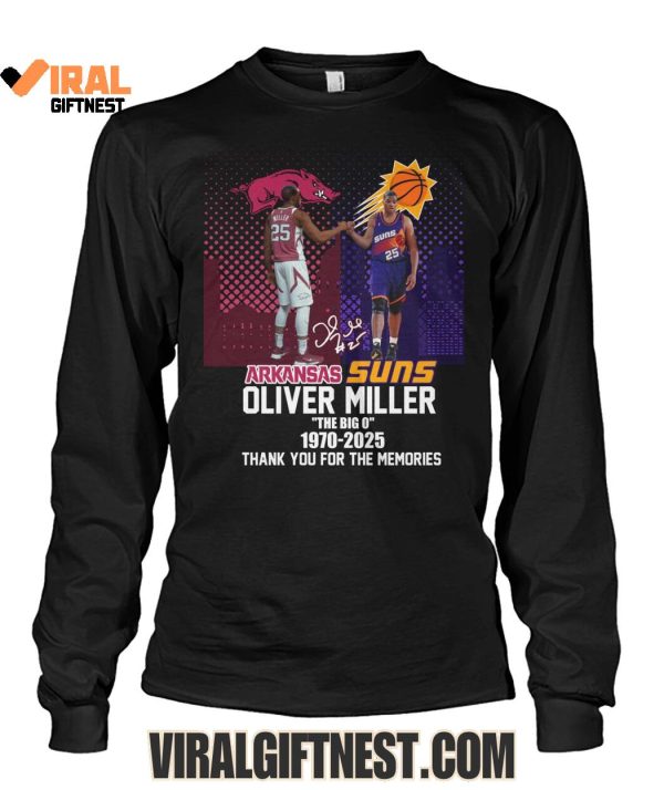 Oliver Miller “The Big 0” 1970-2025 Thank You For The Memories Shirts