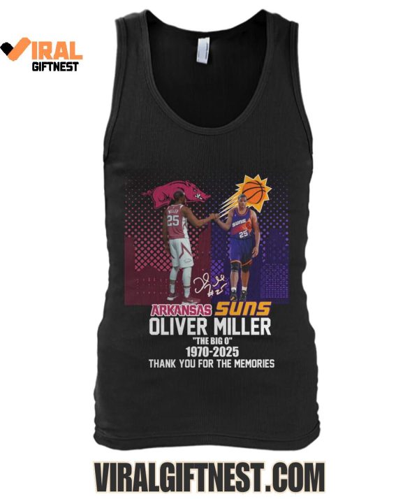 Oliver Miller “The Big 0” 1970-2025 Thank You For The Memories Shirts