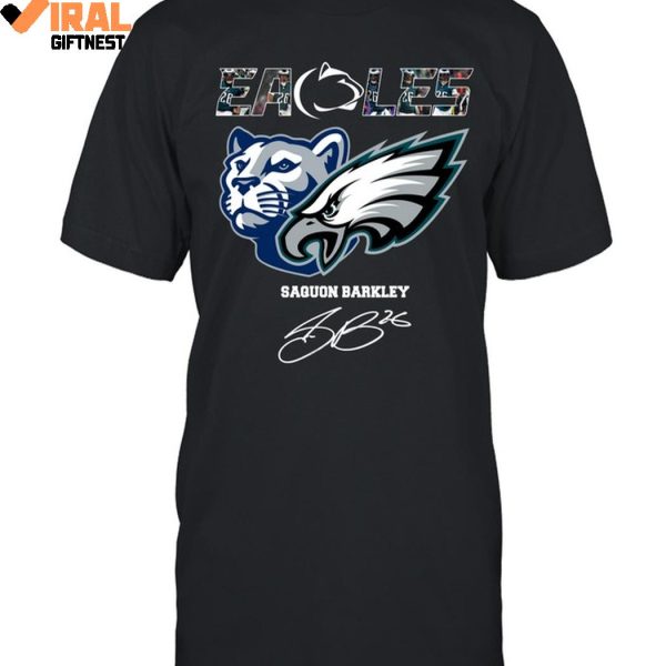 Philadelphia Eagles x Penn State Nittany Lions Saquon Barkley Signature Limited Edition Shirts