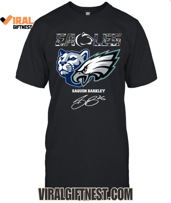 Philadelphia Eagles x Penn State Nittany Lions Saquon Barkley Signature Limited Edition Shirts