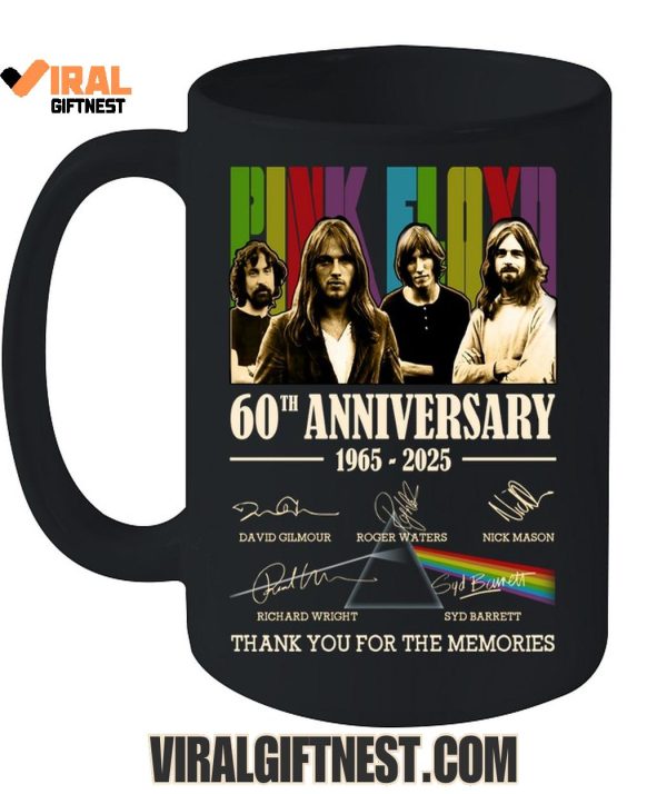 Pink Floyd 60th Anniversary 1965-2025 Thank You For The Memories Limited Edition Shirts