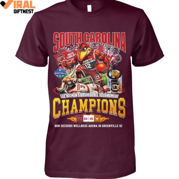 SEC Women’s Basketball Tournament Champions South Carolina Limited Edition Shirts