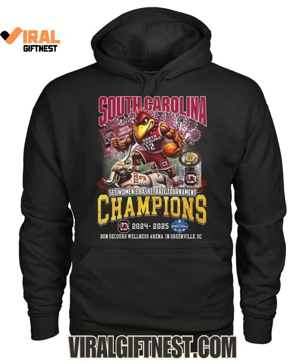 South Carolina Gamecocks SEC Women’s Basketball Tournament Champions 2025 Limited Edition Shirts