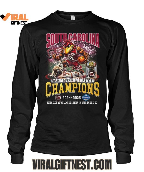 South Carolina Gamecocks SEC Women’s Basketball Tournament Champions 2025 Limited Edition Shirts