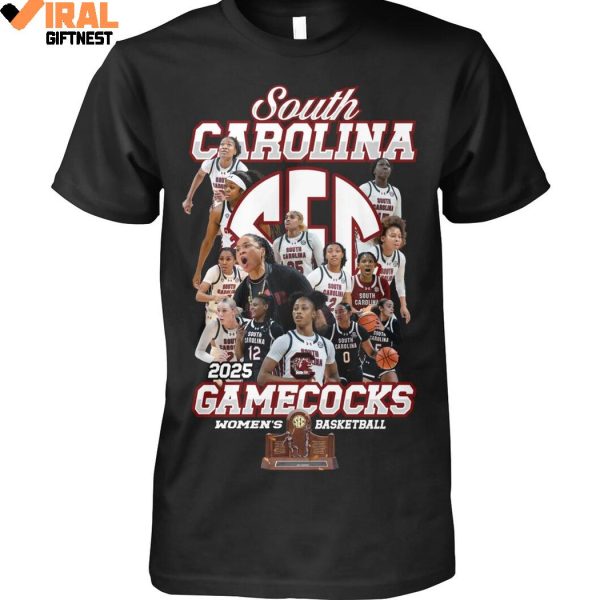 South Carolina Gamecocks Women’s Basketball Champions 2025 Limited Edition Shirts