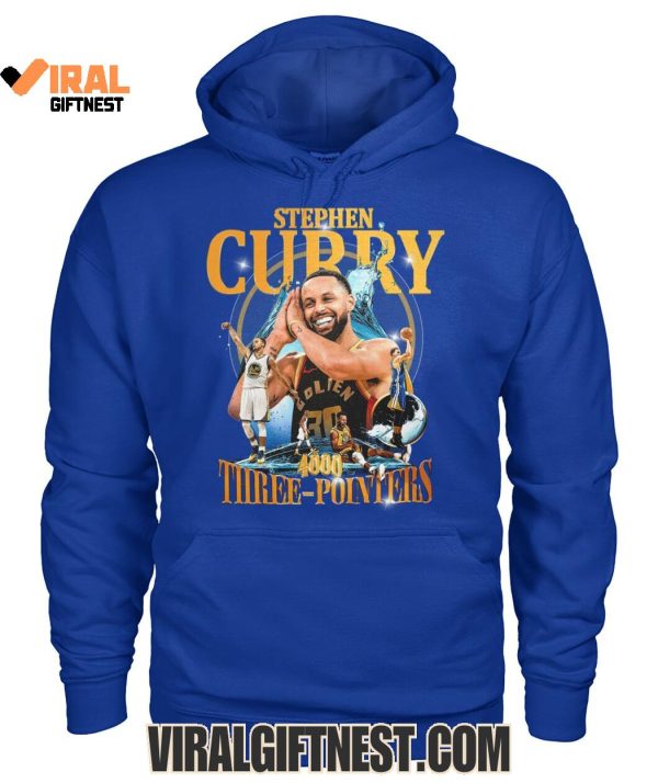 Stephen Curry x Golden State Warriors 4000 Three-Pointers Limited Edition Shirts