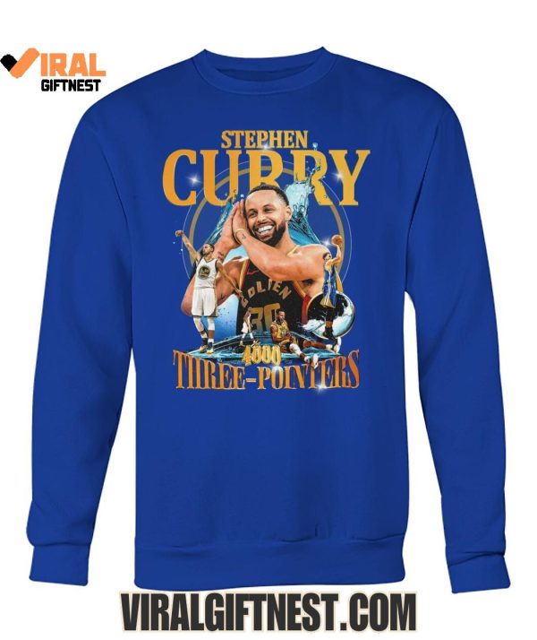 Stephen Curry x Golden State Warriors 4000 Three-Pointers Limited Edition Shirts