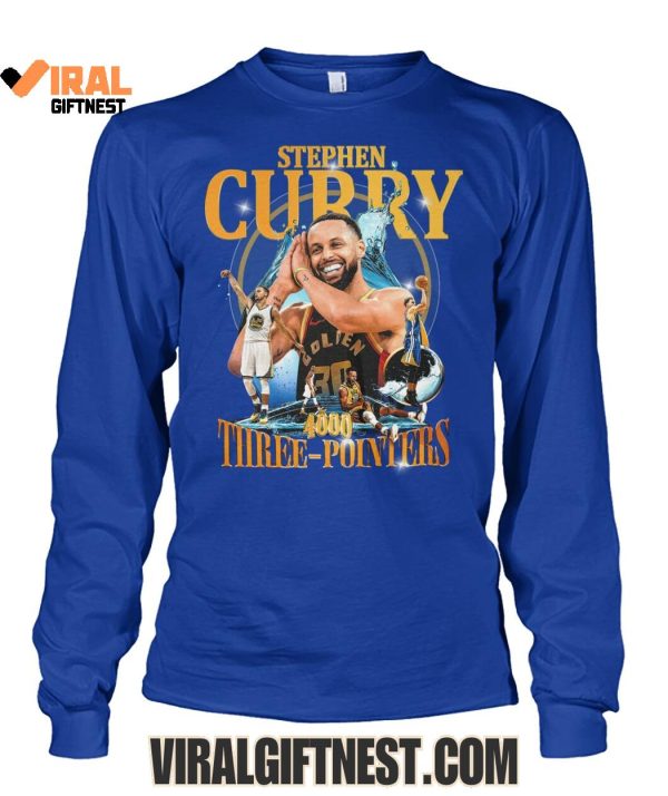 Stephen Curry x Golden State Warriors 4000 Three-Pointers Limited Edition Shirts