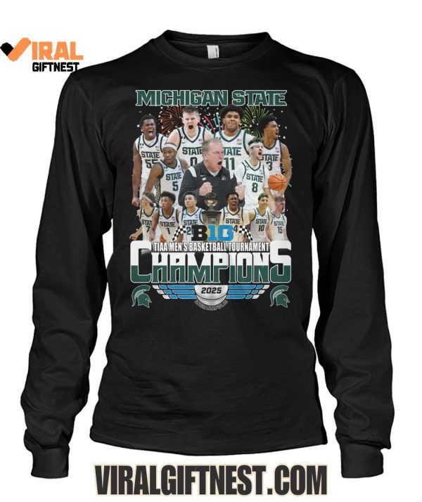 TIAA Men’s Basketball Tournament Champions 2025 Michigan State Limited Edition Shirts