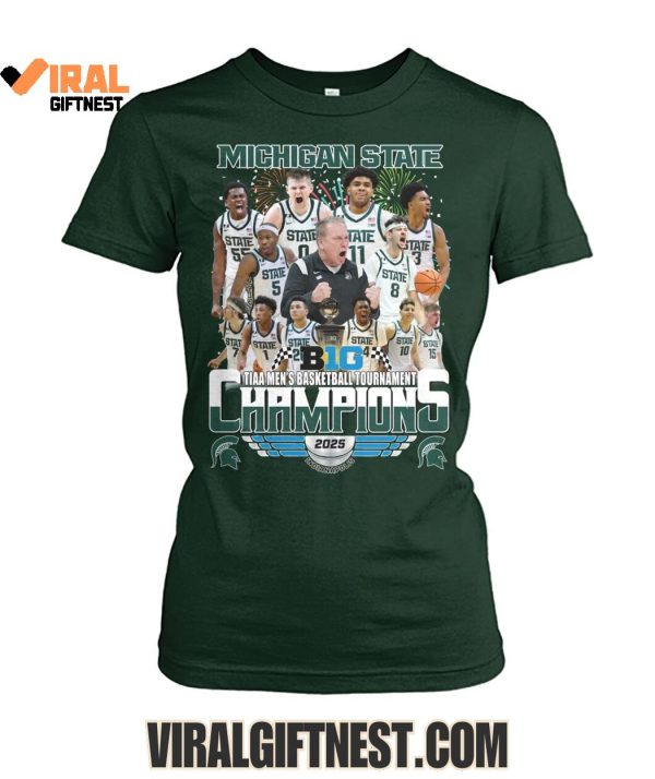 TIAA Men’s Basketball Tournament Champions 2025 Michigan State Limited Edition Shirts