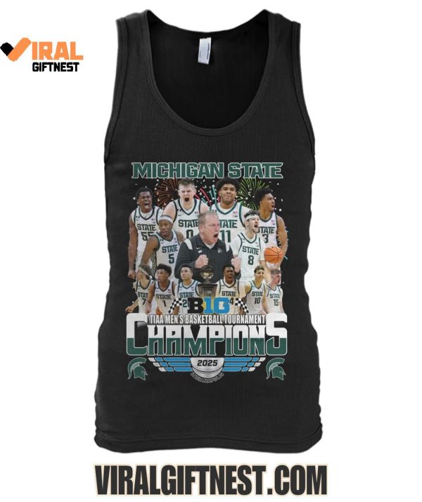 TIAA Men’s Basketball Tournament Champions 2025 Michigan State Limited Edition Shirts