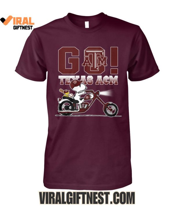 Texas A&M Aggies Baseball x Snoopy Go! Limited Edition Shirts