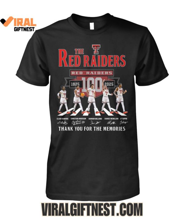 Texas Tech Red Raiders Football 100th 1925-2025 Thank You For The Memories Limited Edition Shirts