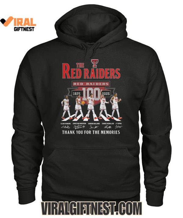 Texas Tech Red Raiders Football 100th 1925-2025 Thank You For The Memories Limited Edition Shirts