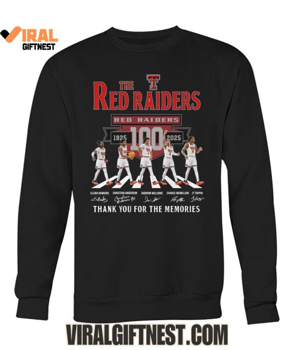 Texas Tech Red Raiders Football 100th 1925-2025 Thank You For The Memories Limited Edition Shirts