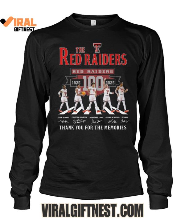 Texas Tech Red Raiders Football 100th 1925-2025 Thank You For The Memories Limited Edition Shirts