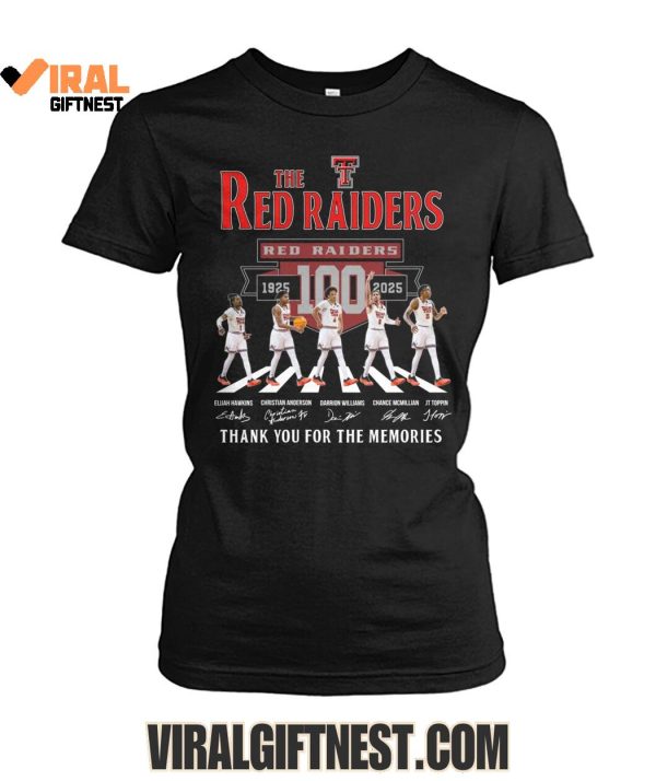 Texas Tech Red Raiders Football 100th 1925-2025 Thank You For The Memories Limited Edition Shirts