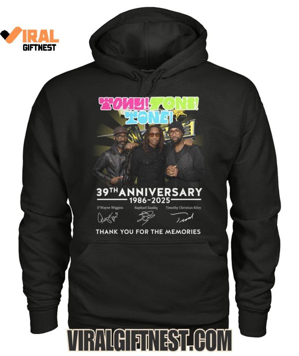 Tony! Toni! Toné! 39th Anniversary 1986-2025 Thank You For The Memories Shirts