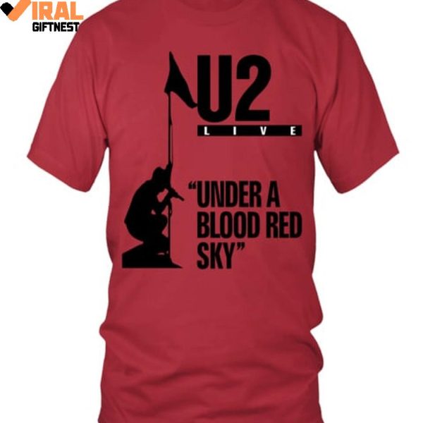 U2 Rock Band 2025 Under A Blood Red Sky Limited Edition Shirts