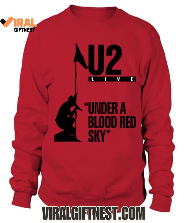 U2 Rock Band 2025 Under A Blood Red Sky Limited Edition Shirts