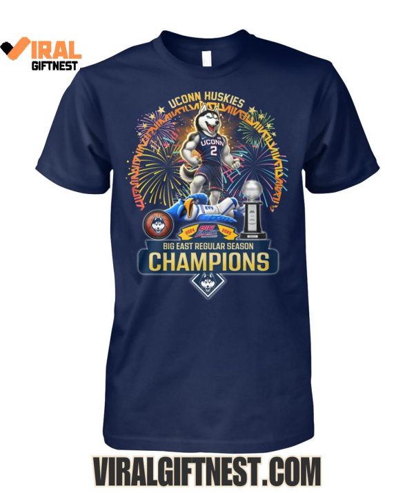 UConn Huskies Basketball Big East Regular Season Champions Limited Edition Shirts